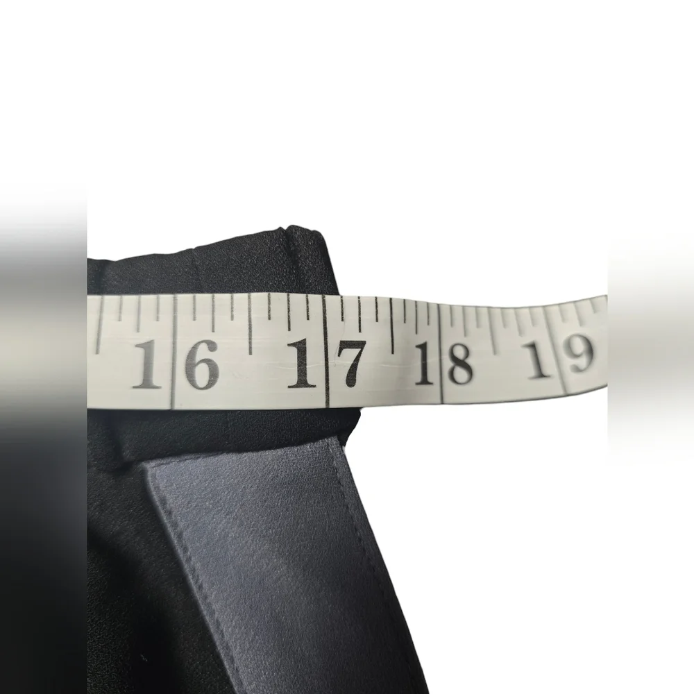 Banana Republic Elastic Waist Track Pants Sz. M Black with Grey Stripe